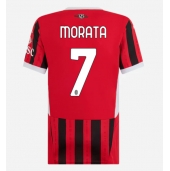 Billige AC Milan Alvaro Morata #7 Hjemmebanetrøje Dame 2024-25 Kort ærmer