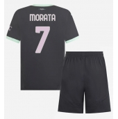 Billige AC Milan Alvaro Morata #7 Tredje trøje Børn 2024-25 Kort ærmer (+ bukser)