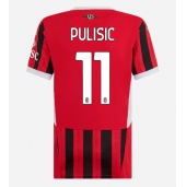 Billige AC Milan Christian Pulisic #11 Hjemmebanetrøje Dame 2024-25 Kort ærmer