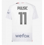 Billige AC Milan Christian Pulisic #11 Udebanetrøje 2023-24 Kort ærmer