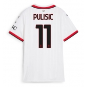 Billige AC Milan Christian Pulisic #11 Udebanetrøje Dame 2024-25 Kort ærmer