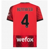 Billige AC Milan Ismael Bennacer #4 Hjemmebanetrøje 2023-24 Kort ærmer