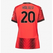 Billige AC Milan Pierre Kalulu #20 Hjemmebanetrøje Dame 2023-24 Kort ærmer