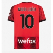 Billige AC Milan Rafael Leao #10 Hjemmebanetrøje 2023-24 Kort ærmer