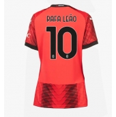 Billige AC Milan Rafael Leao #10 Hjemmebanetrøje Dame 2023-24 Kort ærmer