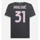 Billige AC Milan Strahinja Pavlovic #31 Tredje trøje 2024-25 Kort ærmer