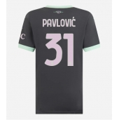 Billige AC Milan Strahinja Pavlovic #31 Tredje trøje Dame 2024-25 Kort ærmer