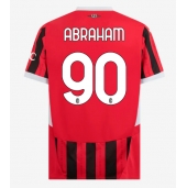 Billige AC Milan Tammy Abraham #90 Hjemmebanetrøje 2024-25 Kort ærmer