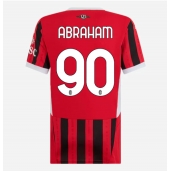 Billige AC Milan Tammy Abraham #90 Hjemmebanetrøje Dame 2024-25 Kort ærmer