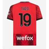 Billige AC Milan Theo Hernandez #19 Hjemmebanetrøje 2023-24 Kort ærmer