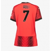 Billige AC Milan Yacine Adli #7 Hjemmebanetrøje Dame 2023-24 Kort ærmer