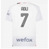 Billige AC Milan Yacine Adli #7 Udebanetrøje 2023-24 Kort ærmer