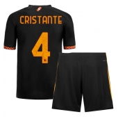 Billige AS Roma Bryan Cristante #4 Tredje trøje Børn 2023-24 Kort ærmer (+ bukser)