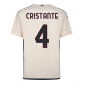 Billige AS Roma Bryan Cristante #4 Udebanetrøje 2023-24 Kort ærmer