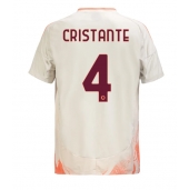 Billige AS Roma Bryan Cristante #4 Udebanetrøje 2024-25 Kort ærmer