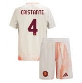 Billige AS Roma Bryan Cristante #4 Udebanetrøje Børn 2024-25 Kort ærmer (+ bukser)