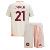 Billige AS Roma Paulo Dybala #21 Udebanetrøje Børn 2024-25 Kort ærmer (+ bukser)