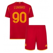 Billige AS Roma Romelu Lukaku #90 Hjemmebanetrøje Børn 2023-24 Kort ærmer (+ bukser)