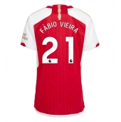 Billige Arsenal Fabio Vieira #21 Hjemmebanetrøje Dame 2023-24 Kort ærmer