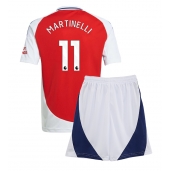 Billige Arsenal Gabriel Martinelli #11 Hjemmebanetrøje Børn 2024-25 Kort ærmer (+ bukser)