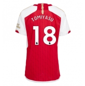 Billige Arsenal Takehiro Tomiyasu #18 Hjemmebanetrøje Dame 2023-24 Kort ærmer