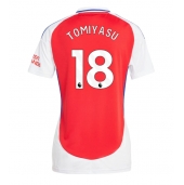 Billige Arsenal Takehiro Tomiyasu #18 Hjemmebanetrøje Dame 2024-25 Kort ærmer