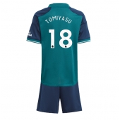 Billige Arsenal Takehiro Tomiyasu #18 Tredje trøje Børn 2023-24 Kort ærmer (+ bukser)