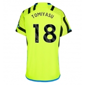 Billige Arsenal Takehiro Tomiyasu #18 Udebanetrøje Dame 2023-24 Kort ærmer