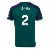 Billige Arsenal William Saliba #2 Tredje trøje 2023-24 Kort ærmer