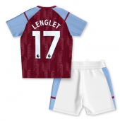 Billige Aston Villa Clement Lenglet #17 Hjemmebanetrøje Børn 2023-24 Kort ærmer (+ bukser)