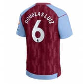 Billige Aston Villa Douglas Luiz #6 Hjemmebanetrøje 2023-24 Kort ærmer