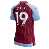 Billige Aston Villa Moussa Diaby #19 Hjemmebanetrøje Dame 2023-24 Kort ærmer