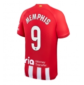 Billige Atletico Madrid Memphis Depay #9 Hjemmebanetrøje 2023-24 Kort ærmer