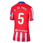 Billige Atletico Madrid Rodrigo De Paul #5 Hjemmebanetrøje Dame 2024-25 Kort ærmer