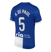 Billige Atletico Madrid Rodrigo De Paul #5 Udebanetrøje 2023-24 Kort ærmer