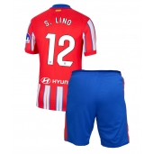 Billige Atletico Madrid Samuel Lino #12 Hjemmebanetrøje Børn 2024-25 Kort ærmer (+ bukser)