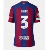 Billige Barcelona Alejandro Balde #3 Hjemmebanetrøje 2023-24 Kort ærmer