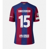 Billige Barcelona Andreas Christensen #15 Hjemmebanetrøje 2023-24 Kort ærmer