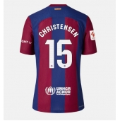 Billige Barcelona Andreas Christensen #15 Hjemmebanetrøje Dame 2023-24 Kort ærmer