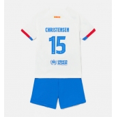 Billige Barcelona Andreas Christensen #15 Udebanetrøje Børn 2023-24 Kort ærmer (+ bukser)