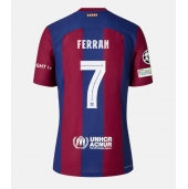 Billige Barcelona Ferran Torres #7 Hjemmebanetrøje 2023-24 Kort ærmer