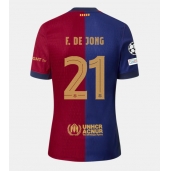 Billige Barcelona Frenkie de Jong #21 Hjemmebanetrøje 2024-25 Kort ærmer