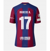 Billige Barcelona Marcos Alonso #17 Hjemmebanetrøje 2023-24 Kort ærmer