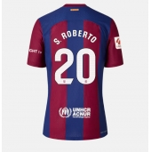 Billige Barcelona Sergi Roberto #20 Hjemmebanetrøje Dame 2023-24 Kort ærmer