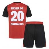 Billige Bayer Leverkusen Alejandro Grimaldo #20 Hjemmebanetrøje Børn 2024-25 Kort ærmer (+ bukser)