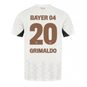 Billige Bayer Leverkusen Alejandro Grimaldo #20 Udebanetrøje 2024-25 Kort ærmer