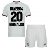 Billige Bayer Leverkusen Alejandro Grimaldo #20 Udebanetrøje Børn 2023-24 Kort ærmer (+ bukser)