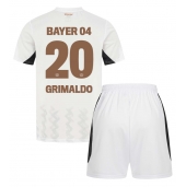 Billige Bayer Leverkusen Alejandro Grimaldo #20 Udebanetrøje Børn 2024-25 Kort ærmer (+ bukser)