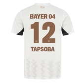 Billige Bayer Leverkusen Edmond Tapsoba #12 Udebanetrøje 2024-25 Kort ærmer