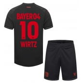 Billige Bayer Leverkusen Florian Wirtz #10 Hjemmebanetrøje Børn 2023-24 Kort ærmer (+ bukser)